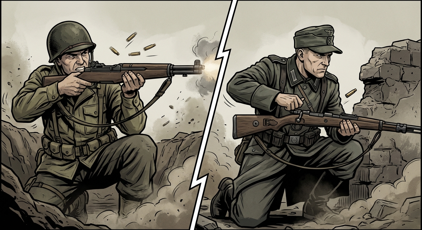 M1 Garand versus Karabiner 98k