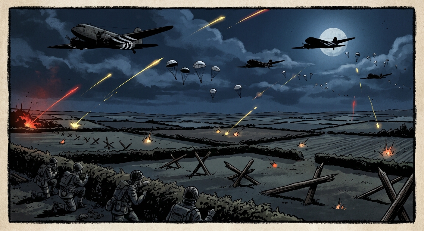 Airborne assault and Rommel's asparagus defenses