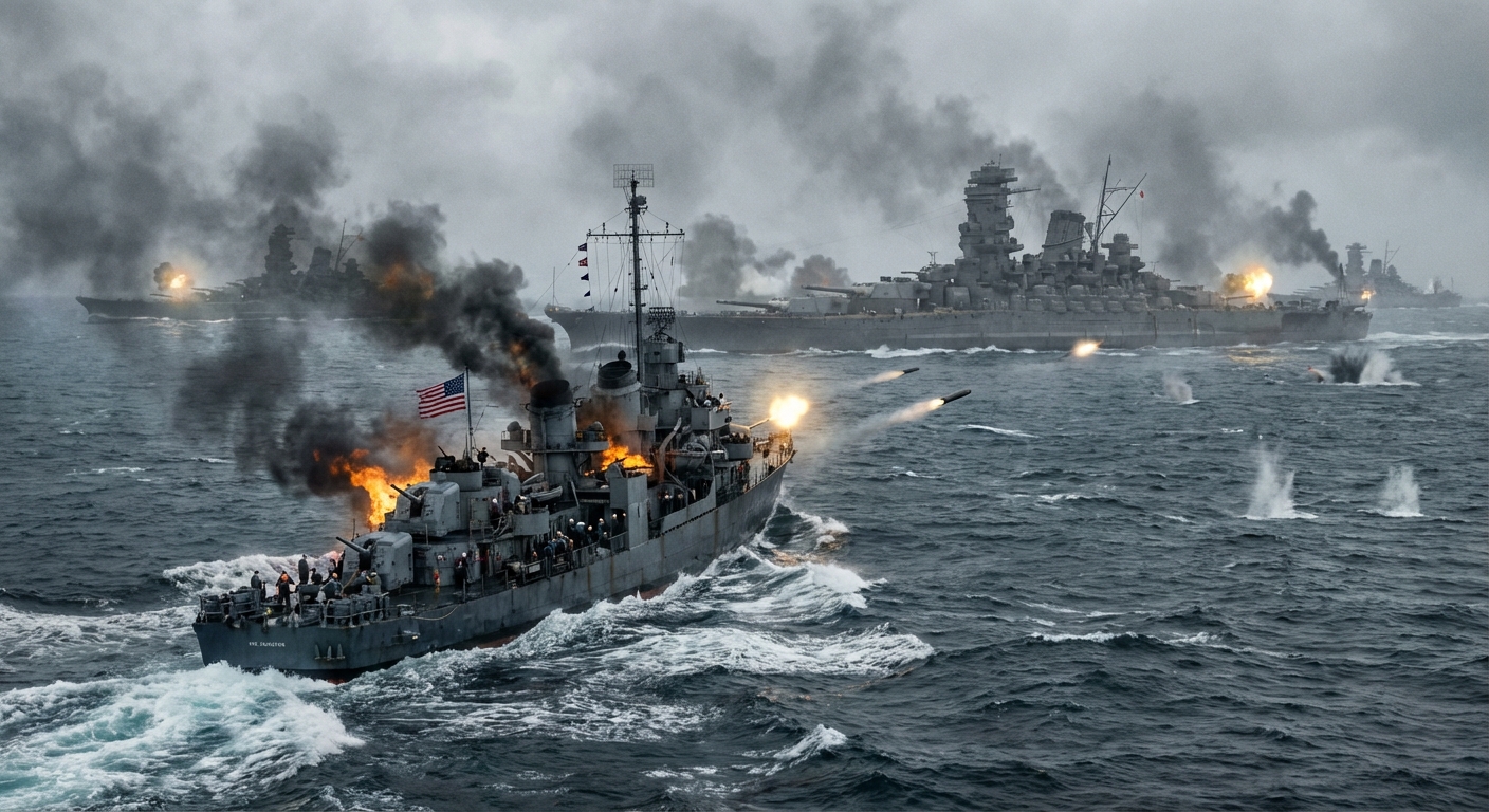 Wildcat and Avenger crews make dry runs and improvised attacks with whatever they have left.