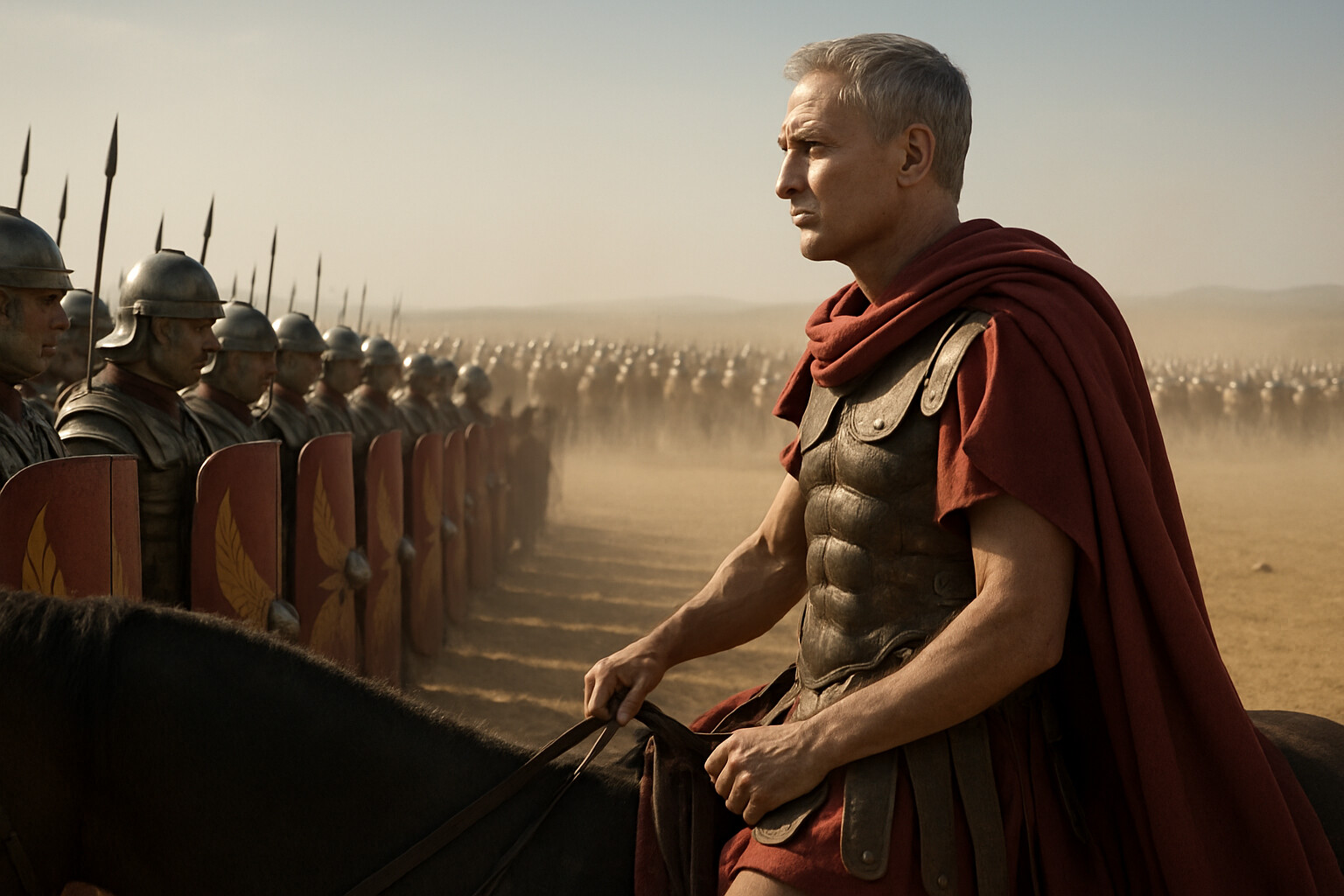 The Hidden Line: Caesar's Gamble at Pharsalus
