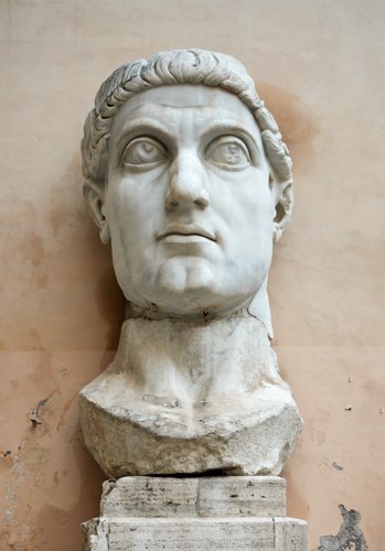 Portrait of Flavius Valerius Constantinus (Constantine I) (public domain, via Wikimedia Commons)