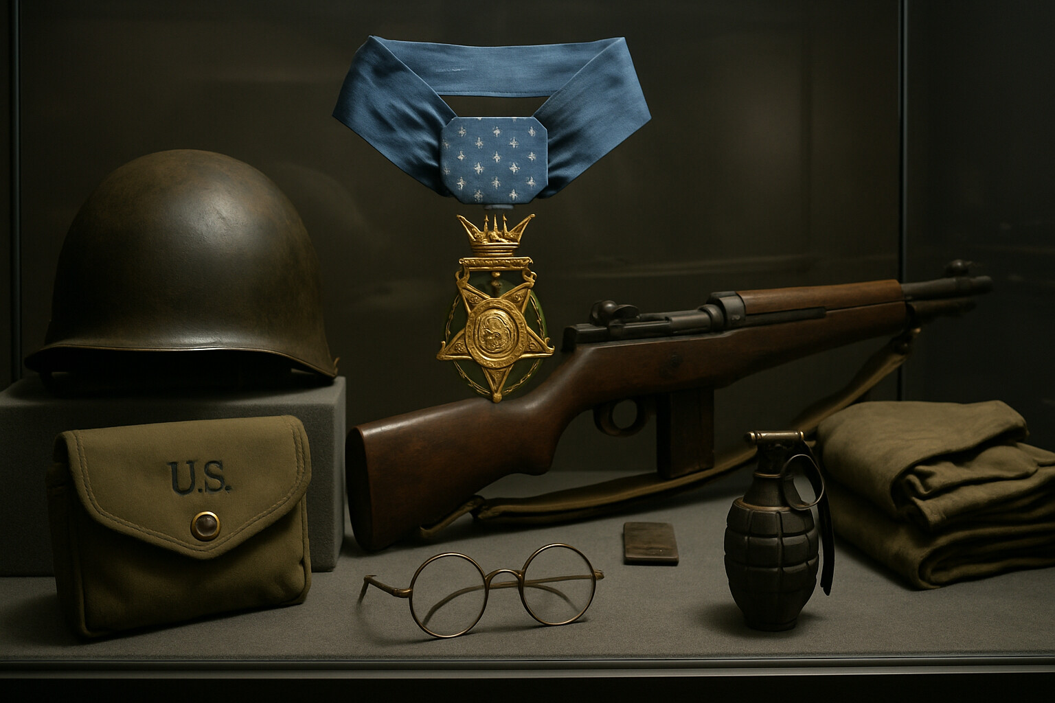 The record of Doss’s service rests in medals, artifacts, and survivor memory.
