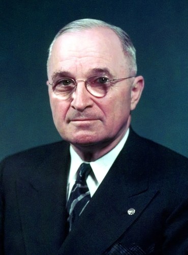 Portrait of Harry S. Truman (public domain, via Wikimedia Commons)