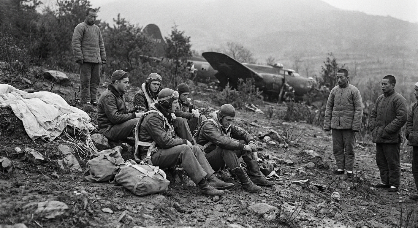 Raiders parachuting into China