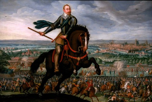 Portrait of Gustavus II Adolf (Gustav II Adolf) (public domain, via Wikimedia Commons)