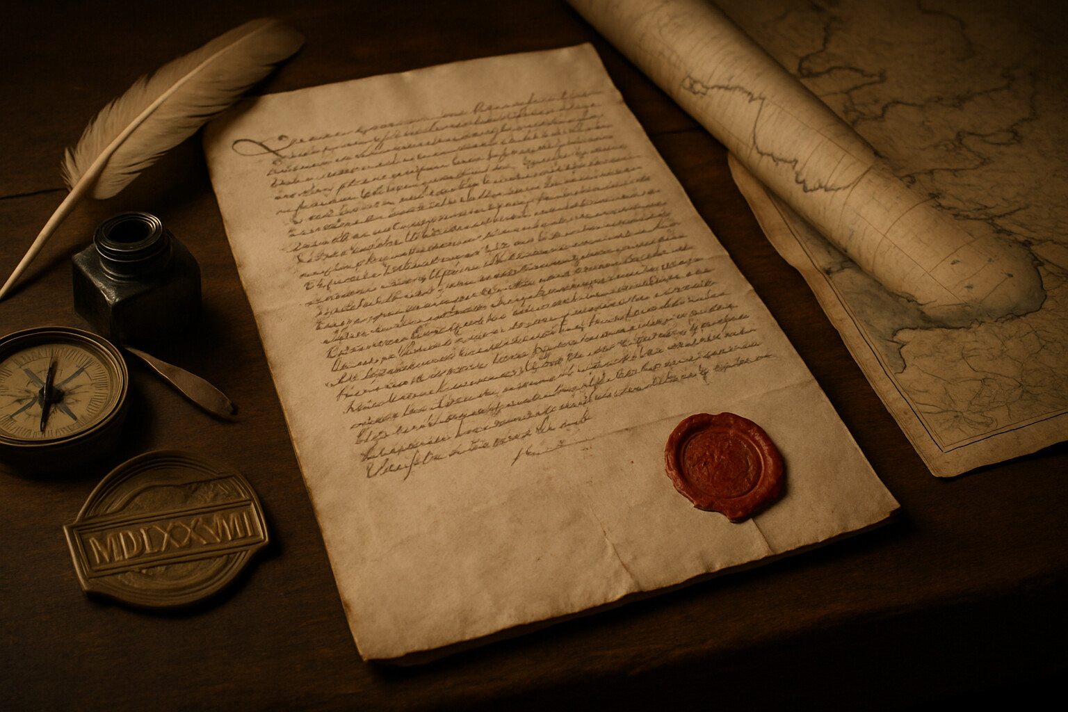 Legacy and record scene: a surviving document from the campaign — Howard's dispatch to the Privy Council, rendered as a visual artifact