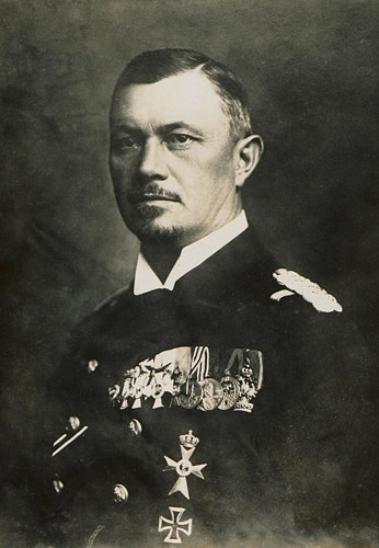 Portrait of Admiral Reinhard Scheer (public domain, via Wikimedia Commons)