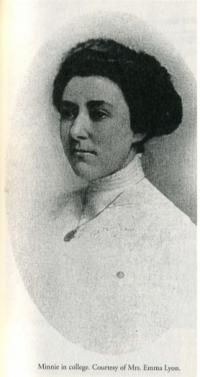 Portrait of Minnie Vautrin (public domain, via Wikimedia Commons)