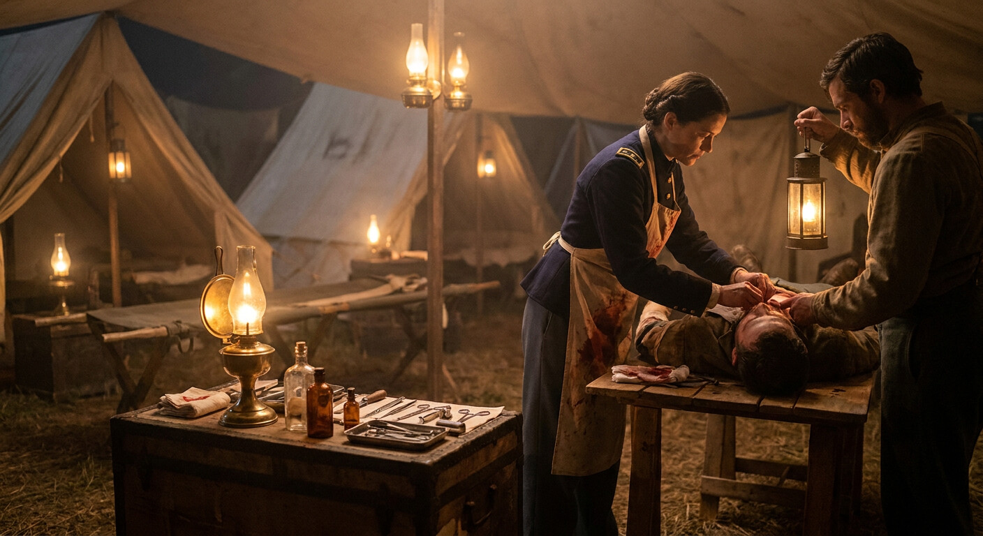 Civil War medicine depended on preparation, instruments, and nerve before the wounded arrived.