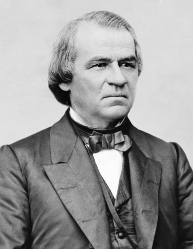 Portrait of Andrew Johnson (public domain, via Wikimedia Commons)