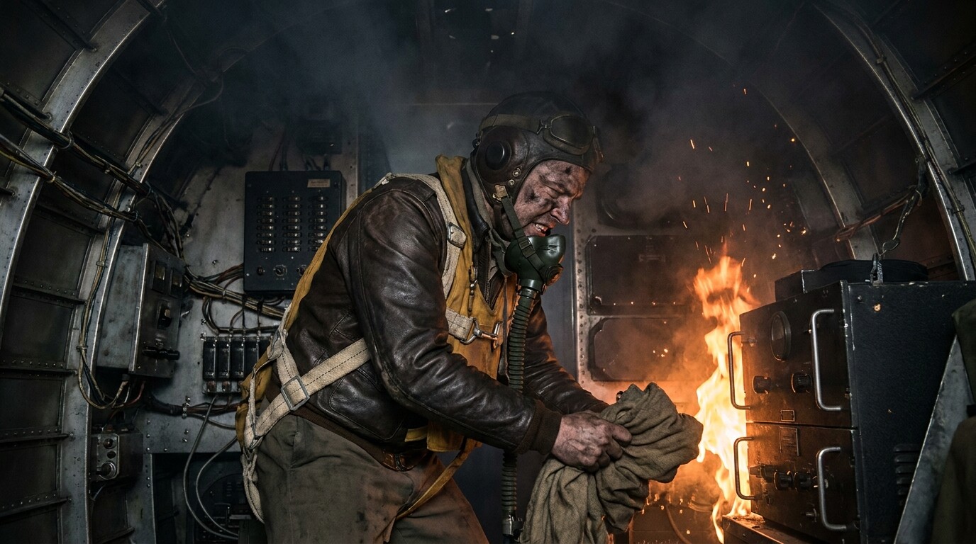 The Sergeant Who Fought Fire and Death at 25,000 Feet