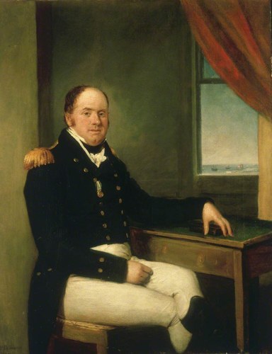 Portrait of Thomas Masterman Hardy (public domain, via Wikimedia Commons)