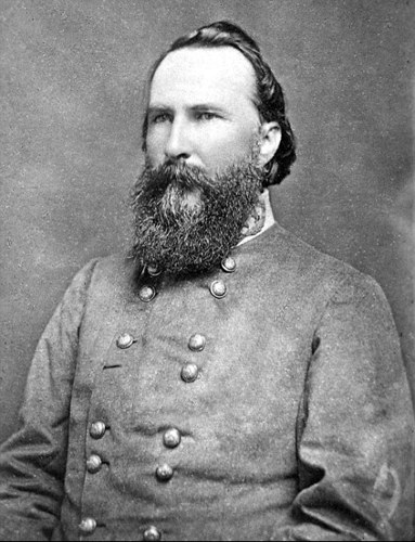 Portrait of James Longstreet (public domain, via Wikimedia Commons)