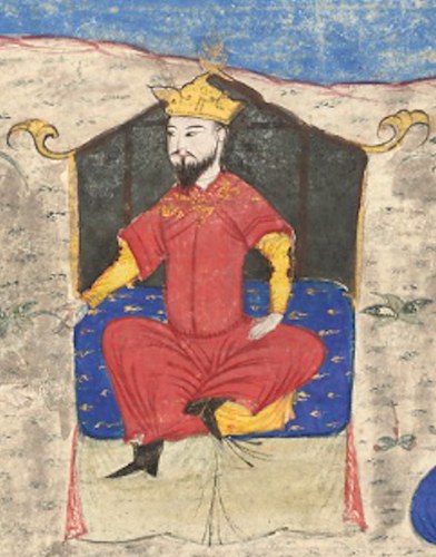 Portrait of Alp Arslan (public domain, via Wikimedia Commons)