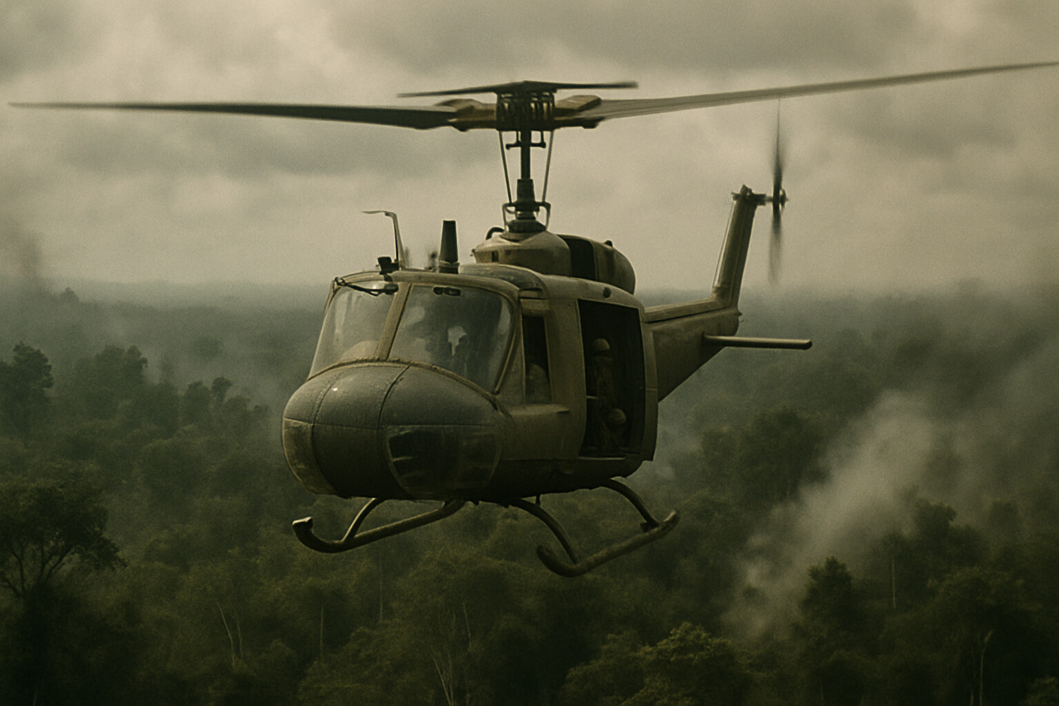 The Huey was the lifeline that could insert, extract, and still become a target.
