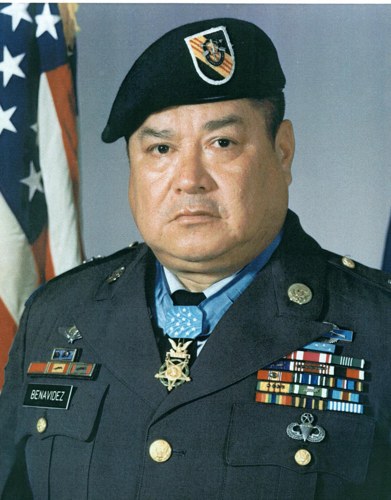 Portrait of Roy P. Benavidez (public domain, via Wikimedia Commons)