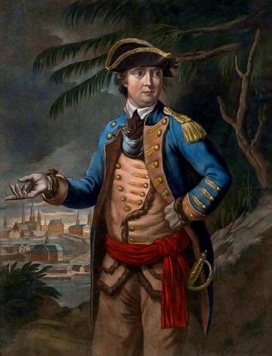 Portrait of Benedict Arnold (public domain, via Wikimedia Commons)