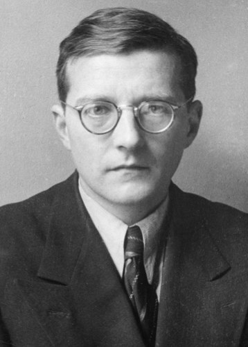 Portrait of Dmitri Shostakovich (public domain, via Wikimedia Commons)