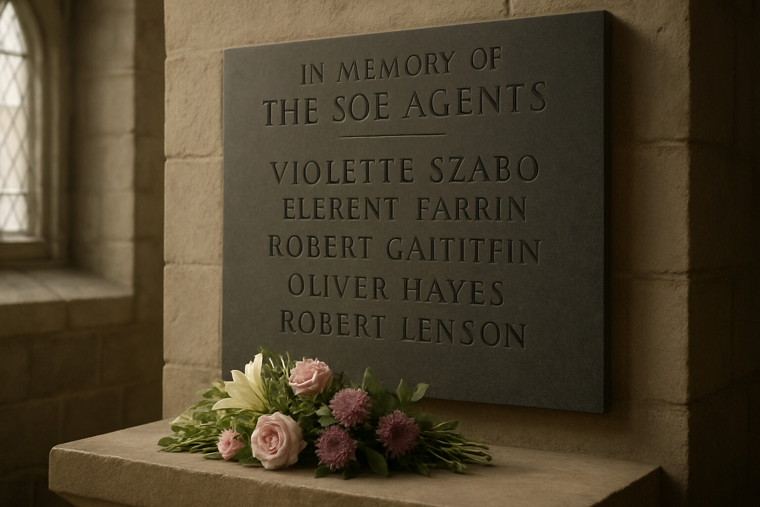 Modern memorial or commemoration showing how Violette's sacrifice is remembered today
